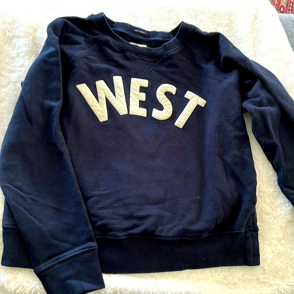 MOTHER DENIM sweatshirt pullover WEST small